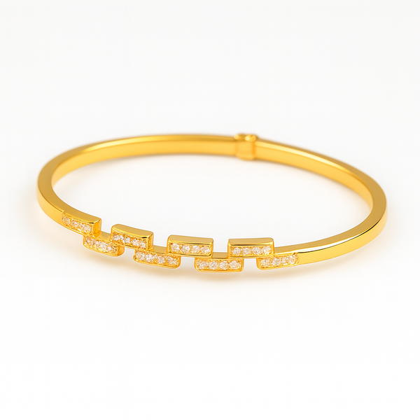 Geometric Line Bangle