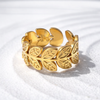 Golden Laurel Leaf Ring