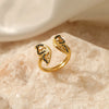 18K Gold Plated Filigree Butterfly Ring