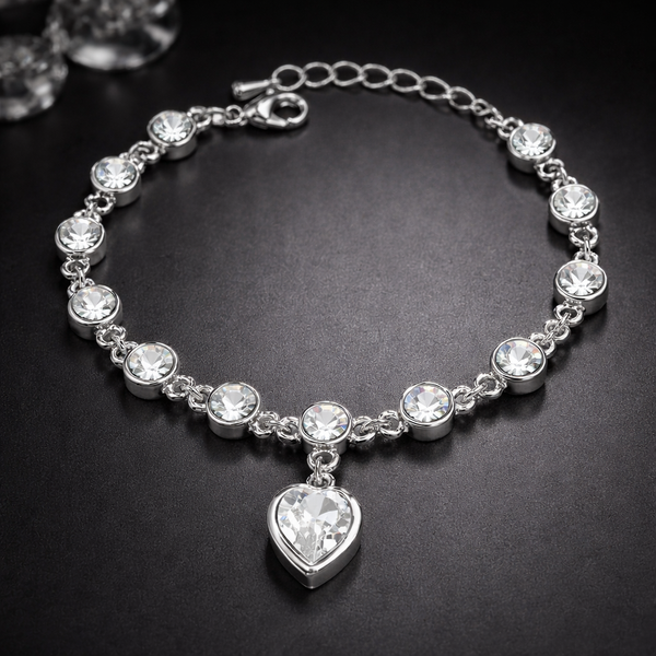 Crystal Heart Bracelet