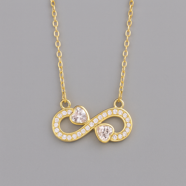 Infinity Heart Diamond Necklace