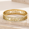 Designer Heart Bangle Bracelet