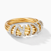 Braided Pavé Ring – 18K Gold Plated Sculptural Ring