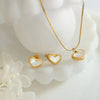 Heart Charm Jewellery Set