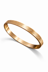 Maze Engraved Rose Gold Kada Bracelet for Men