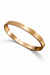Maze Engraved Rose Gold Kada Bracelet for Men