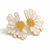 Enamel Daisy Stud Earrings