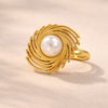 Pearl Sunburst Ring