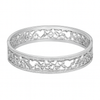 Designer Heart Bangle Bracelet