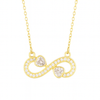 Infinity Heart Diamond Necklace