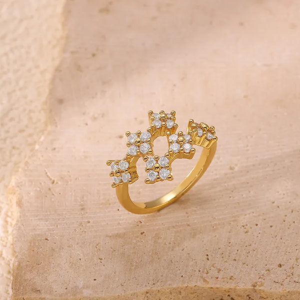 Floral Open Ring