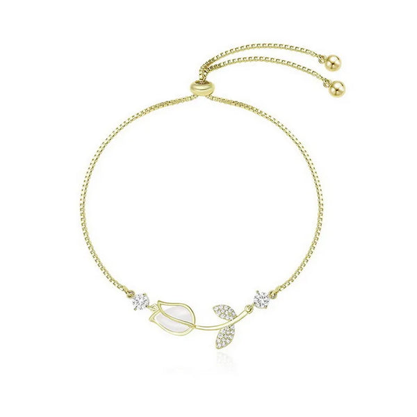 Golden Leaf Vine Bracelet