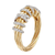 Braided Pavé Ring – 18K Gold Plated Sculptural Ring