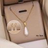 Teardrop Pearl Jewellery Set