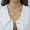Golden Sunburst Pendant Necklace