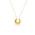 Golden Sunburst Pendant Necklace