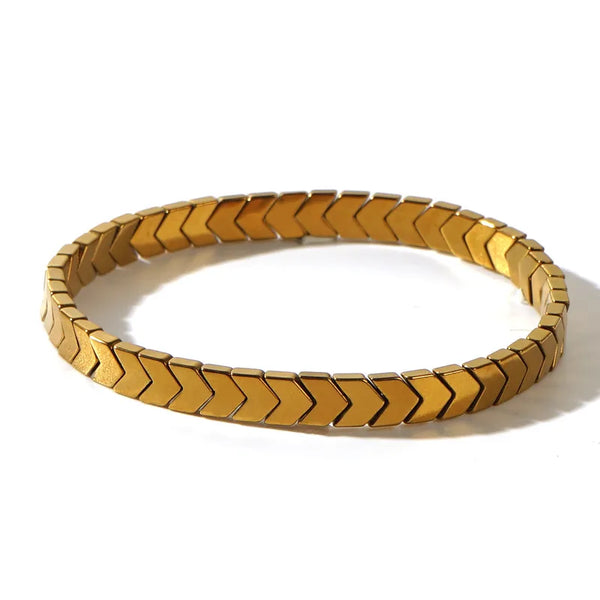 Arrow Weave Stretch Bracelet