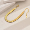 Gold Herringbone Bracelet
