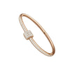 Rose Pavé Crystal Bangle