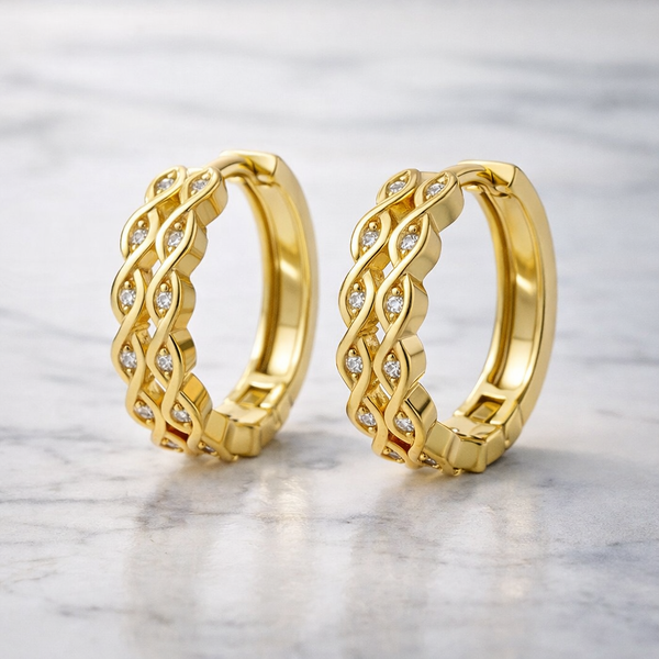 Braided Eternity Earrings