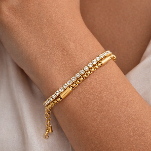 Dual Layer Gold Bracelet