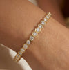 Hexagon Eternity Bangle