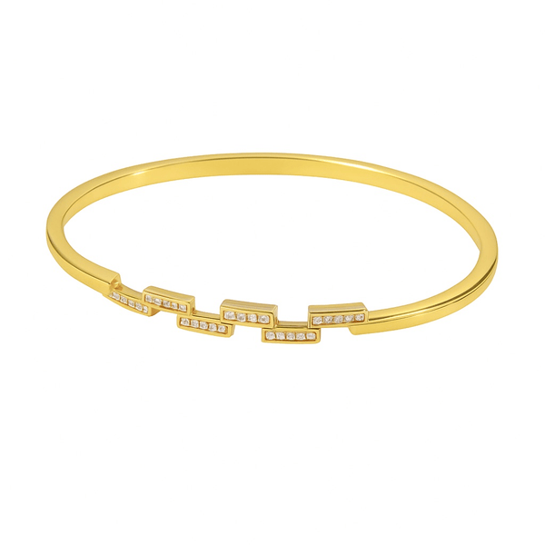 Aurora Geometric Zircon Bangle