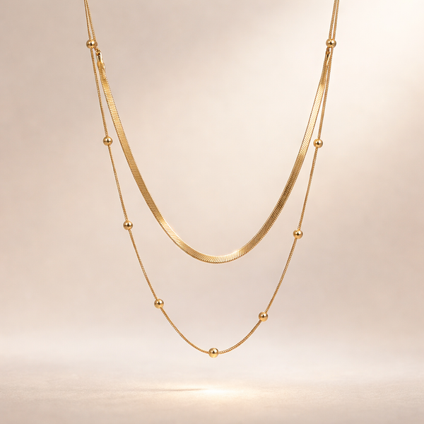 Golden Duo Layer Necklace