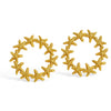 Golden Starfish Hoop Earrings