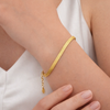Gold Herringbone Bracelet