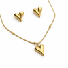 3D Heart Jewellery Set