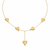 Multi Heart Charm Necklace