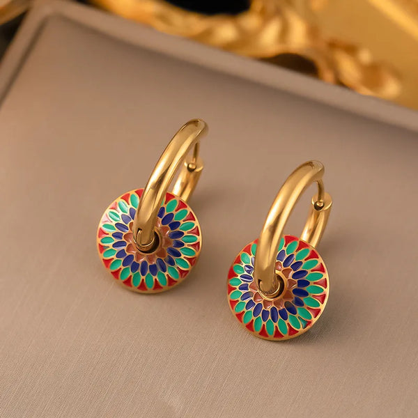 Mosaic Enamel Jewellery Set