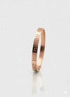 Rose Gold Engraved 'Ram Ram' Bangle Bracelet