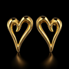 Sculpted Heart Earrings