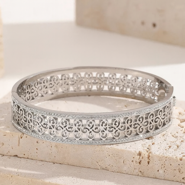 Designer Silver Filigree Bracelet