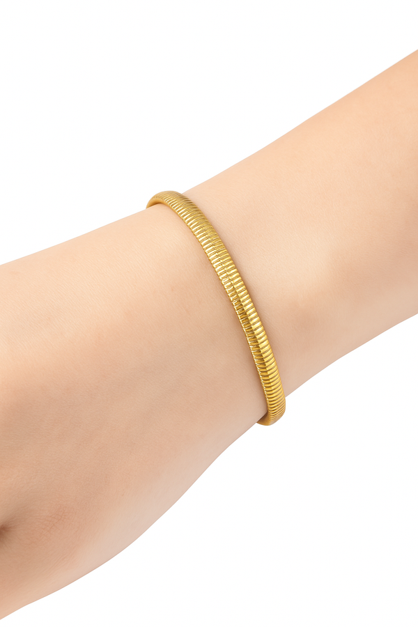 Golden Sleek Snake Bracelet