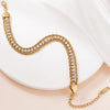 Celestial Gleam Three-Layer Gold Bracelet