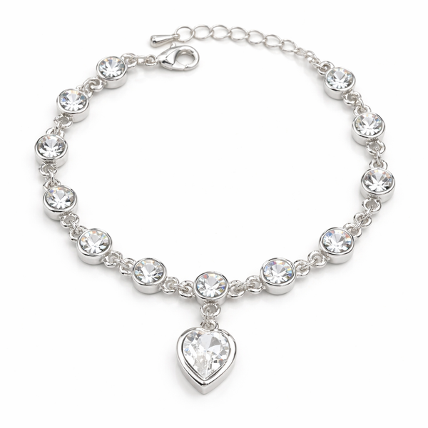Crystal Heart Bracelet