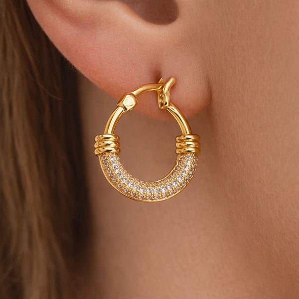 Korean Style Hoop Earrings
