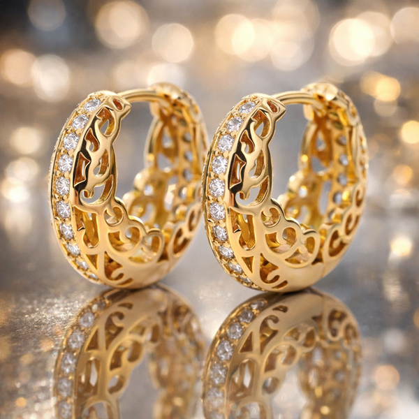 Luxe Filigree Hoop Earrings