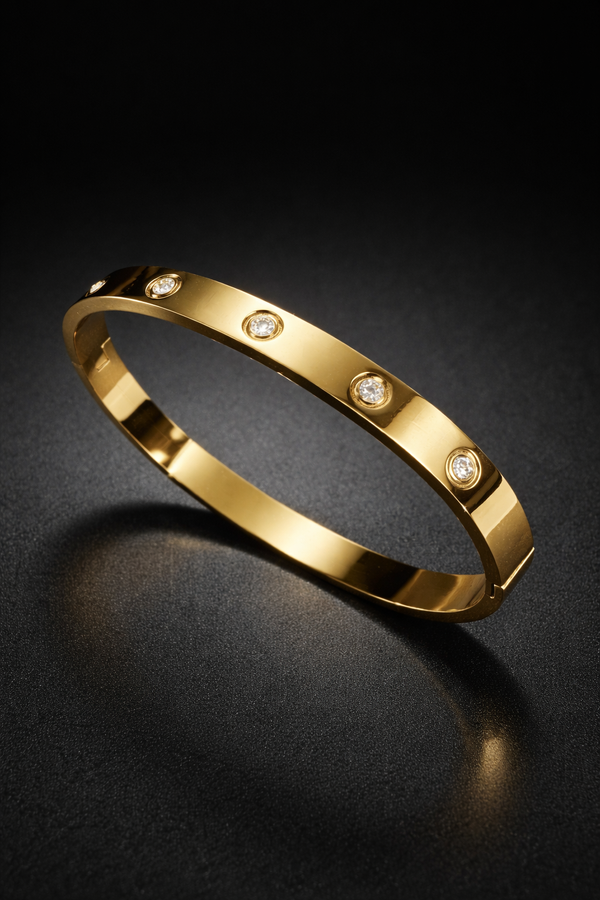 Classic Crystal Bangle Bracelet for Woman