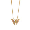 Enamel Butterfly Necklace