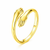 "Always With You" Golden Hug Ring – Adjustable Sentiment Ring