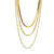 3-Piece Layered Gold Chain Necklace