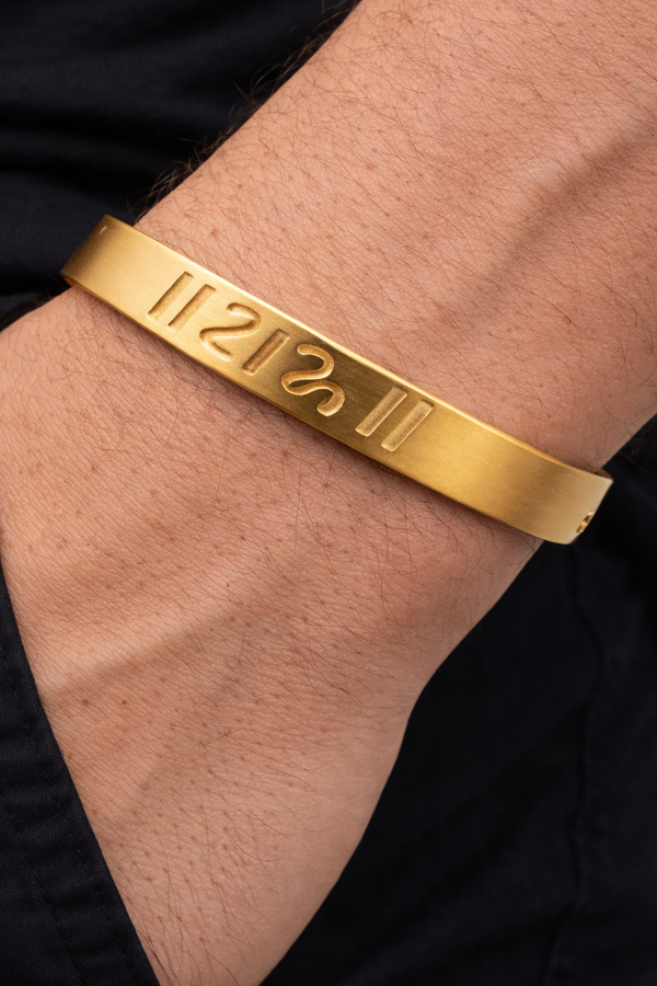 Ram Gold Kada Bracelet for Men