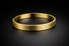 Geometric Link Gold Plated Kada Bracelet for Men