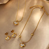 Heart Charm Jewellery Set