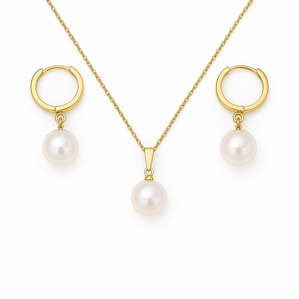 Pearl Drop Jewellery Set
