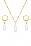 Teardrop Pearl Jewellery Set